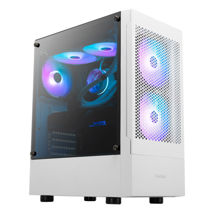 Gamdias Talos E3 Mesh Computer Case ATX Mid Tower Gaming PC Case with 3x ARGB Fans