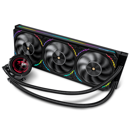 Valkyrie V360 AIO CPU Cooler 360mm Liquid Cooling 360mm with 2.1" LCD Display