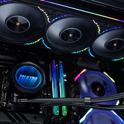 Valkyrie V360 AIO CPU Cooler 360mm Liquid Cooling 360mm with 2.1" LCD Display