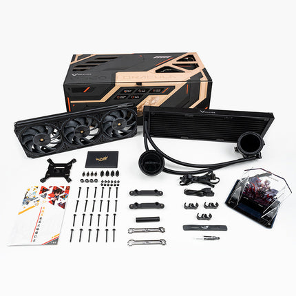 Valkyrie V360 AIO CPU Cooler 360mm Liquid Cooling 360mm with 2.1" LCD Display