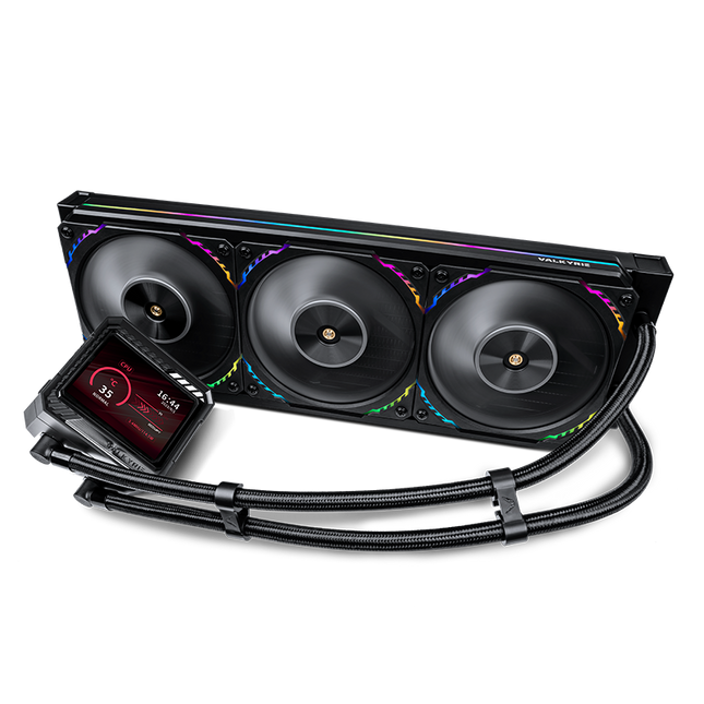 Valkyrie V360 AIO CPU Cooler 360mm Liquid Cooling 360mm with 3.5" LCD Display