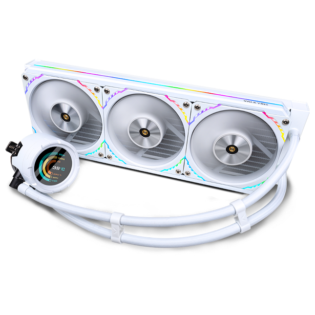 Valkyrie V360 AIO CPU Cooler 360mm Liquid Cooling 360mm with 2.1" LCD Display