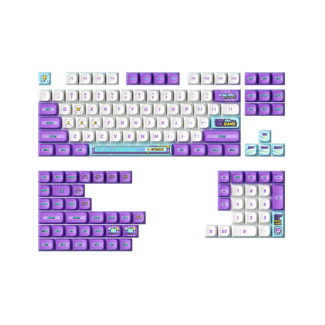NuPhy x Keytok Arcade-ia KDS Dye-sub PBT Keycaps 142pcs / Set