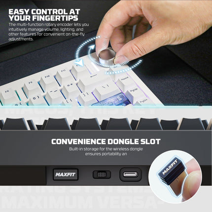 Fantech MAXFIT8 QMK Wireless Mechanical Keyboard