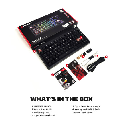 Fantech MAXFIT8 QMK Wireless Mechanical Keyboard