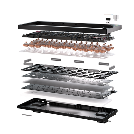 Fantech MAXFIT6 65% Hot-Swap QMK/VIA Wireless Mechanical Keyboard with Knob