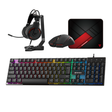 Fantech Gaming PC 5-in-1 Keyboard Combo with Mouse / Mousepad / Headset / Headset stand (P51)