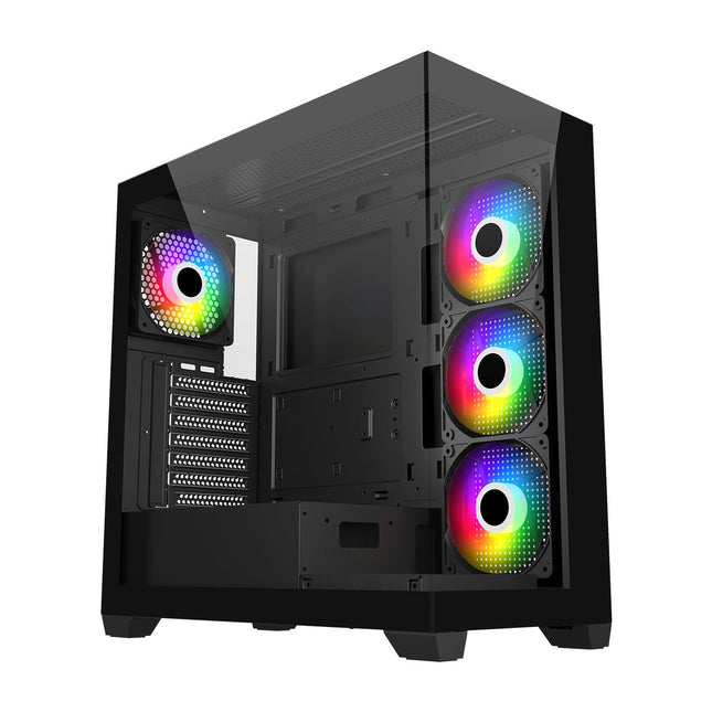 FSP M340 Mid Tower ATX Case, T/G Side Panels, NO PSU
