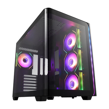 FSP M580 Mid Tower ATX Case, Tempered Glass Side Panel, NO PSU