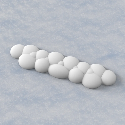 YUNZII Marshmallow Keyboard Wrist Rest 380 x 100 x 25mm