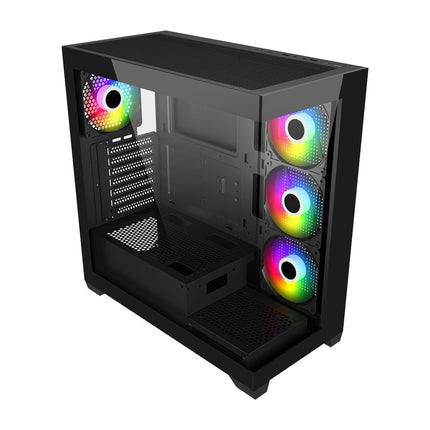 FSP M340 Mid Tower ATX Case, T/G Side Panels, NO PSU