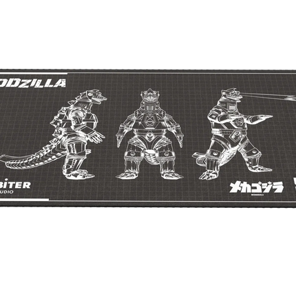 ARBITER STUDIO Black Mechagodzilla XXL 1000x500mm Cloth Mousepad