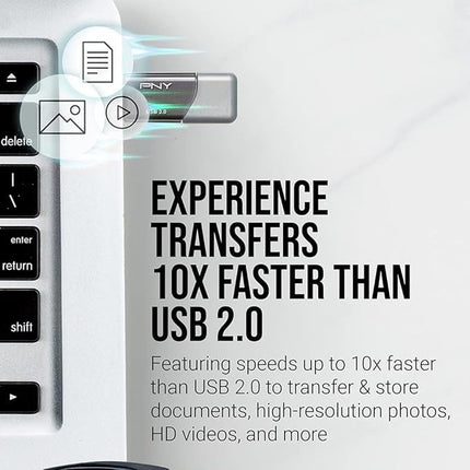 PNY 256GB Turbo Attache 3 USB3.0 Flash Drive