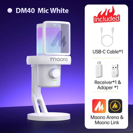 MAONO DM40 Pro USB/Wireless Gaming Desktop Microphone