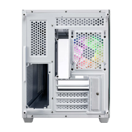 FSP S380 Micro ATX Case Tempered glass 3D Curved Side Panel with 3 ARGB fans, NO PSU