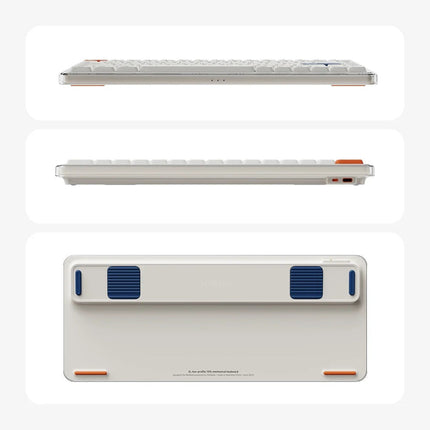 MelGeek O2 Low-profile 75% Quiet Wireless Mechanical Keyboard