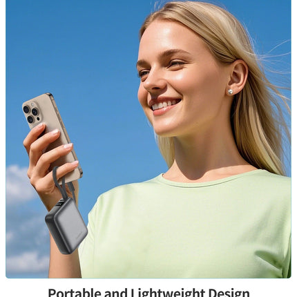 Choetech PowerLeap 10000mAh 35W Built-in USB-C Cable Mini Power Bank