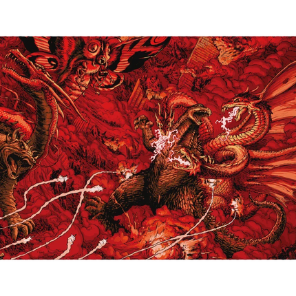 ARBITER STUDIO Godzilla vs Ghidorah XXL 1000x500mm Cloth Mousepad